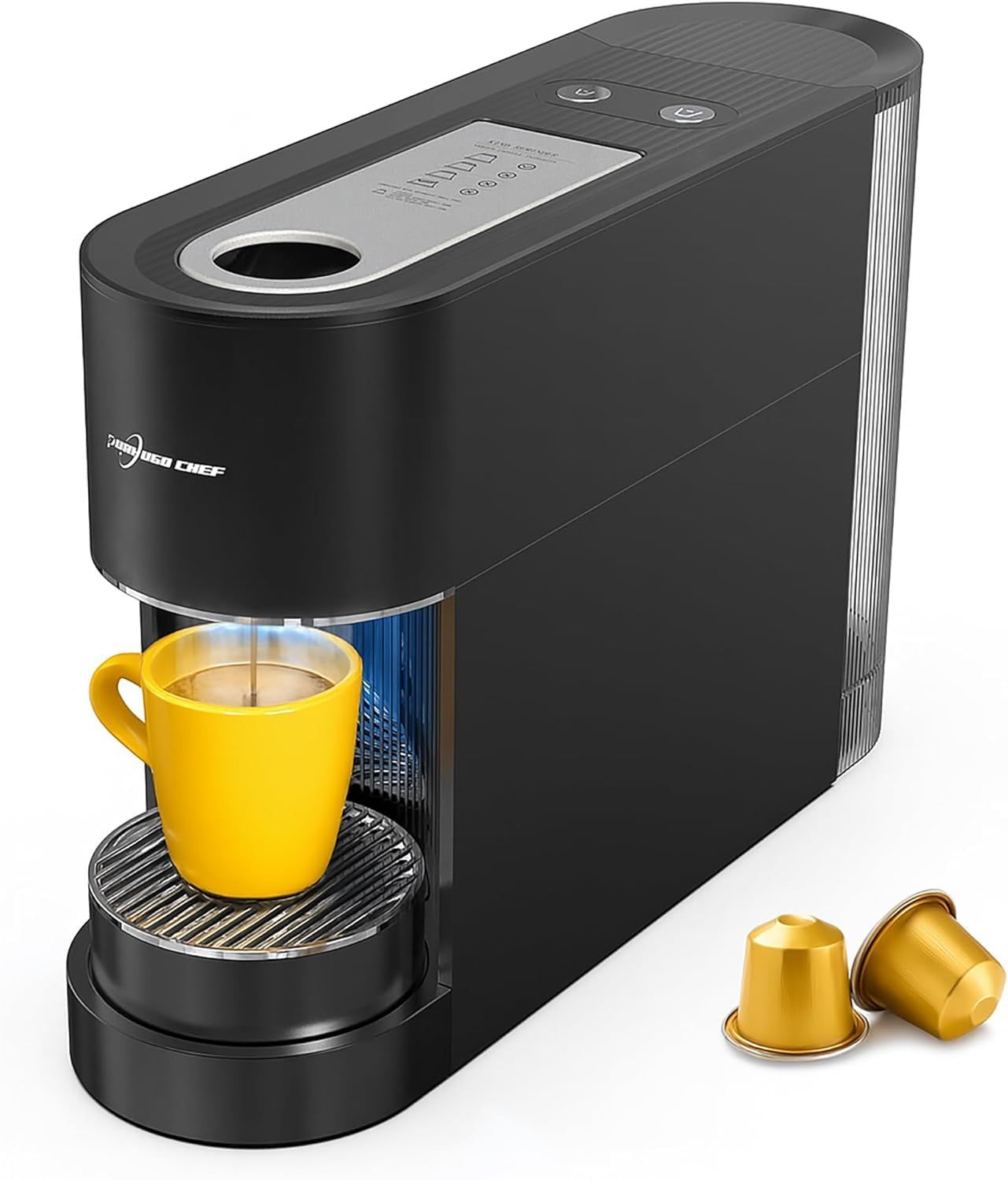Espresso Machine Coffee Makers, Compatible with Nespresso Original Pods, One-Touch with Illuminated…
