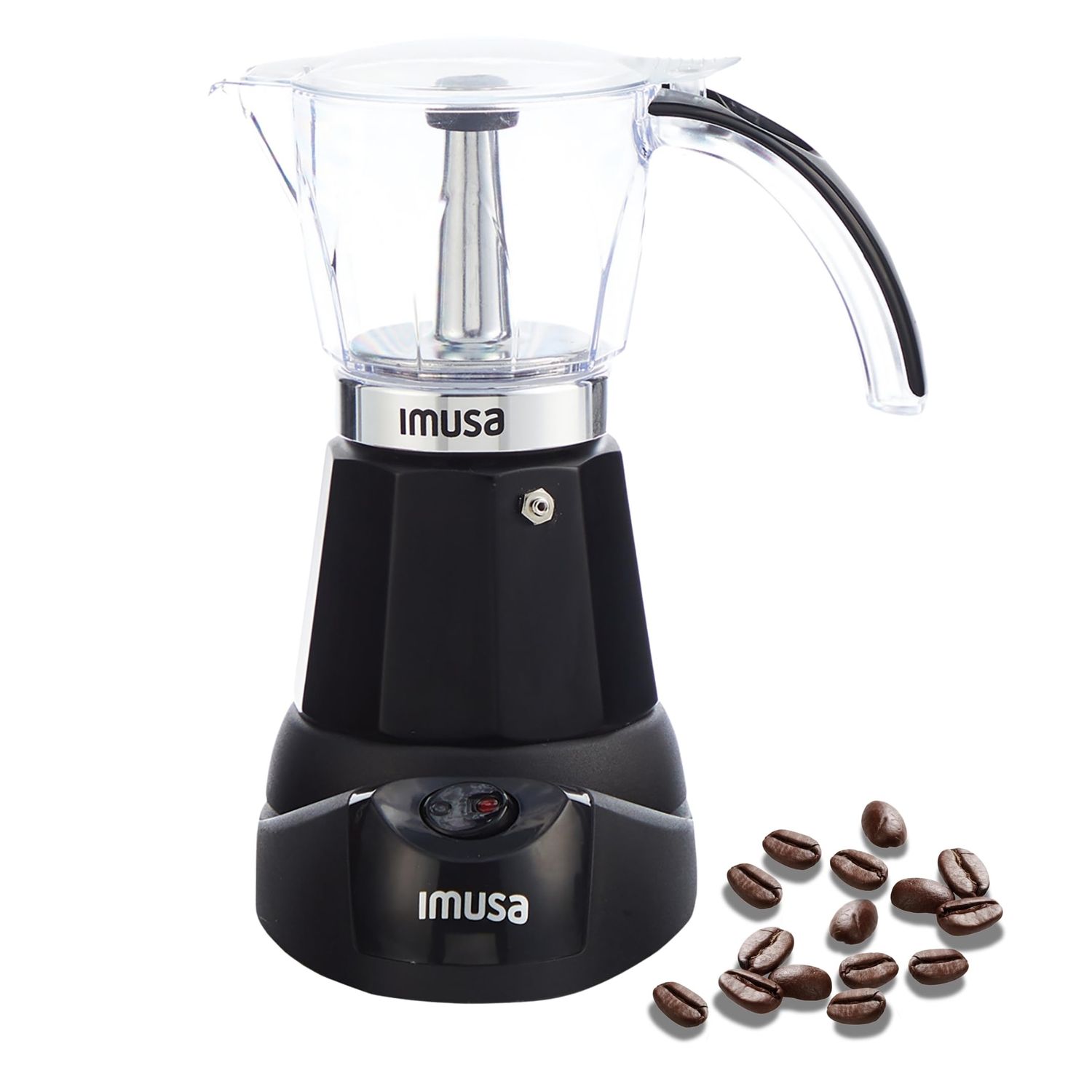 IMUSA 6 or 3 Cup Electric Espresso Maker Black Coffee Machine for Cuban Coffee, Moka and Espresso D…