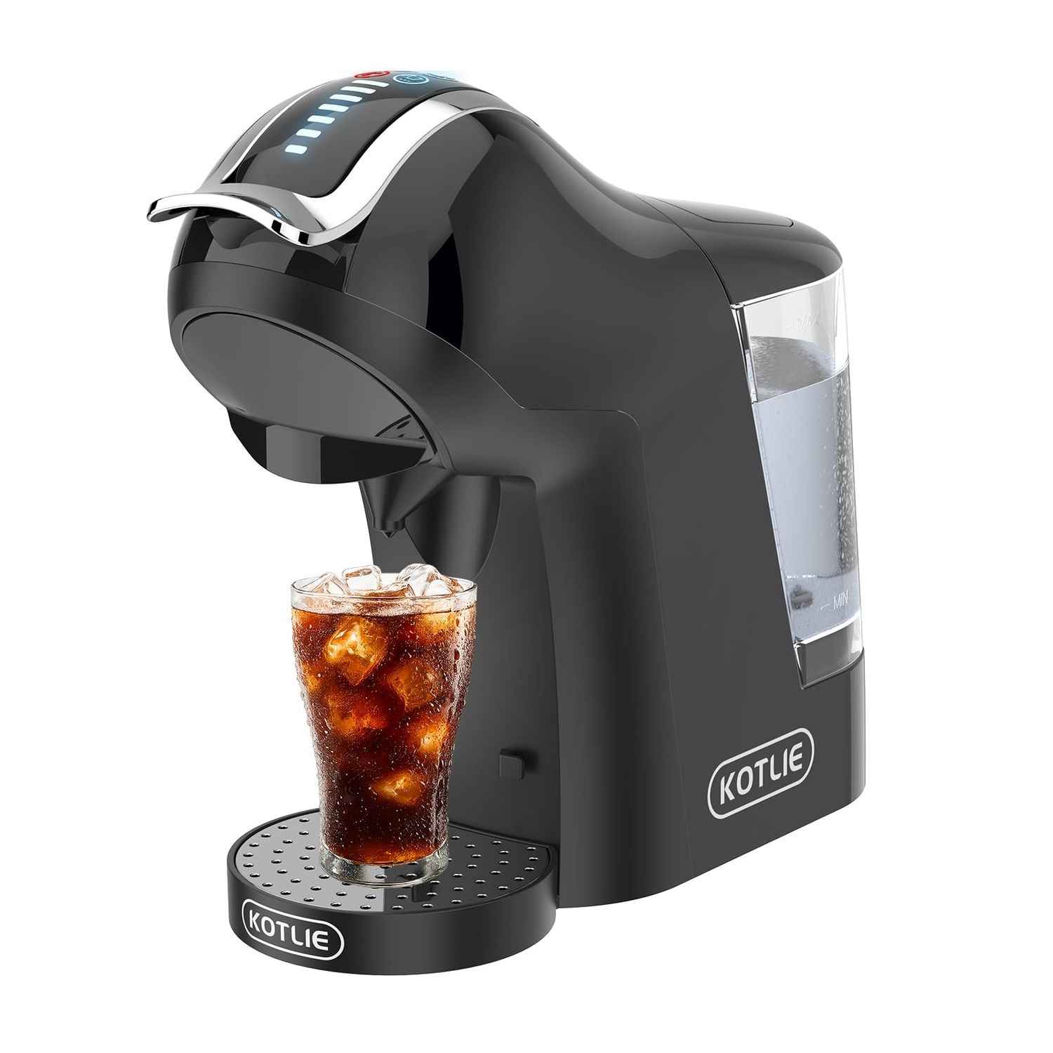 KOTLIE Single Cup Coffee Maker, Multi Capsule Machine Compatible With Various Capsule Types, 4 Temp…