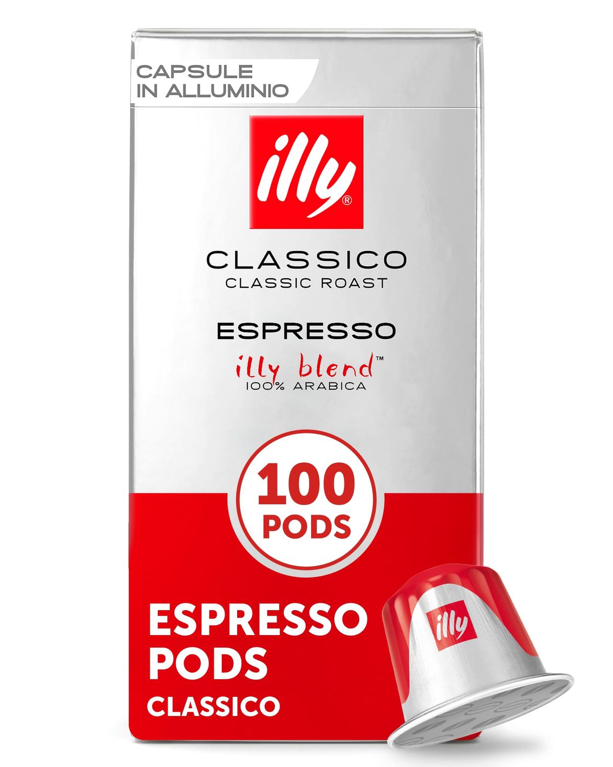 illy Espresso Compatible Capsules, Coffee Pods for Nespresso Original Line Machine, Classico Medium…