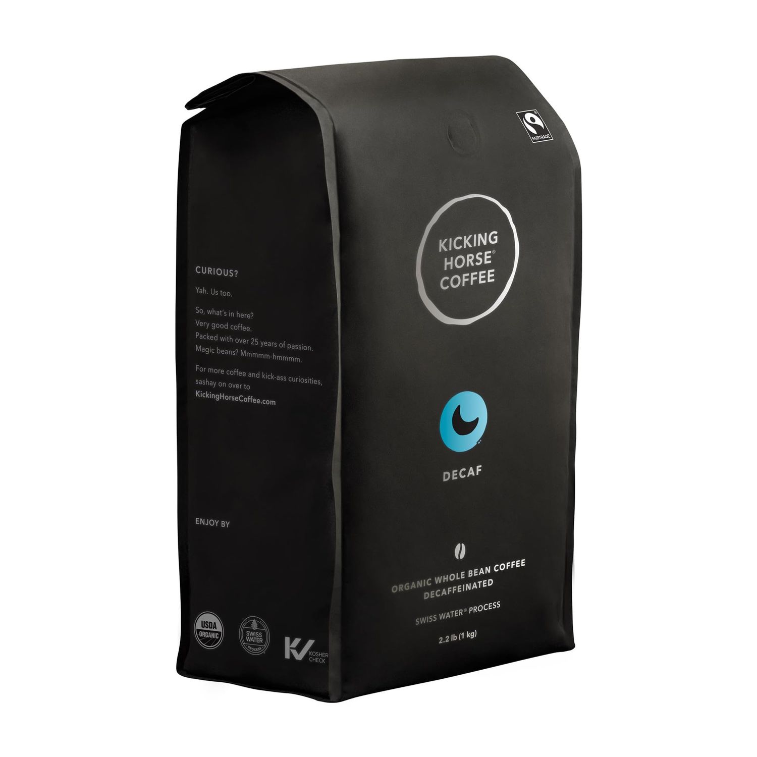 Kicking Horse Coffee, Swiss Water Process, Whole Bean, 2.2 Pound - Organic Whole Bean Coffee Decaff…
