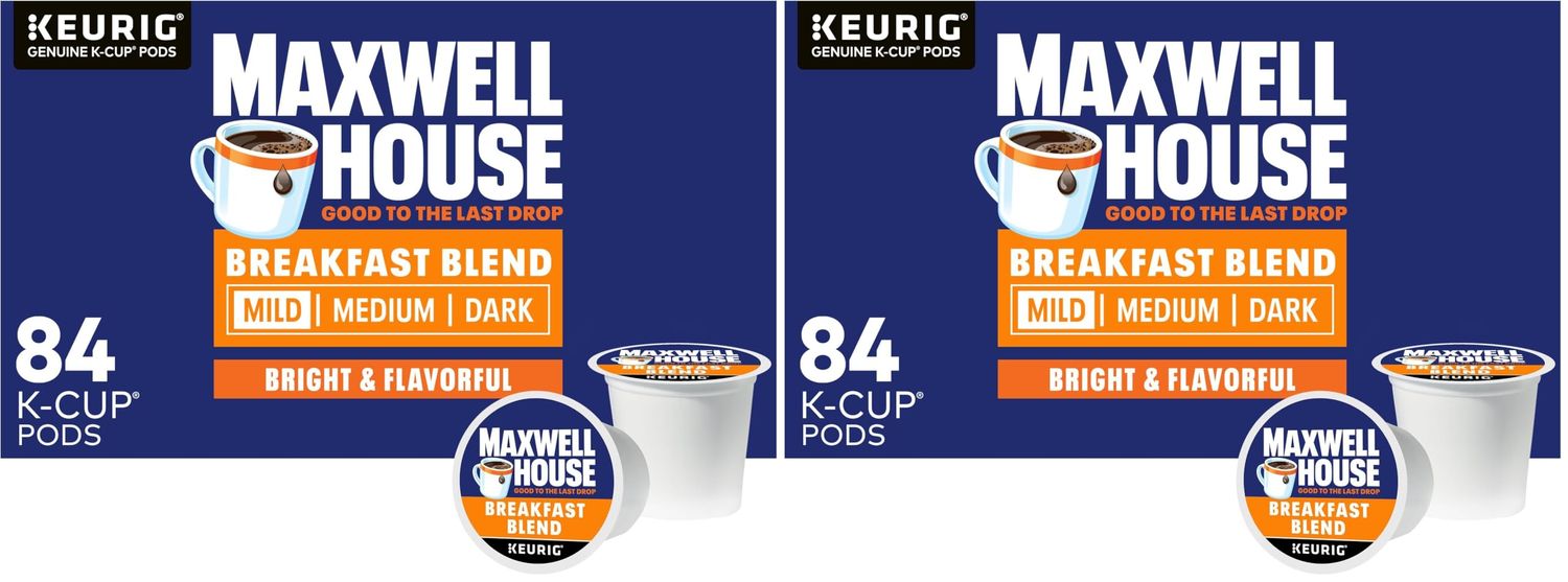 Maxwell House House Blend Medium Roast K-Cup Coffee Pods, 84 ct Box