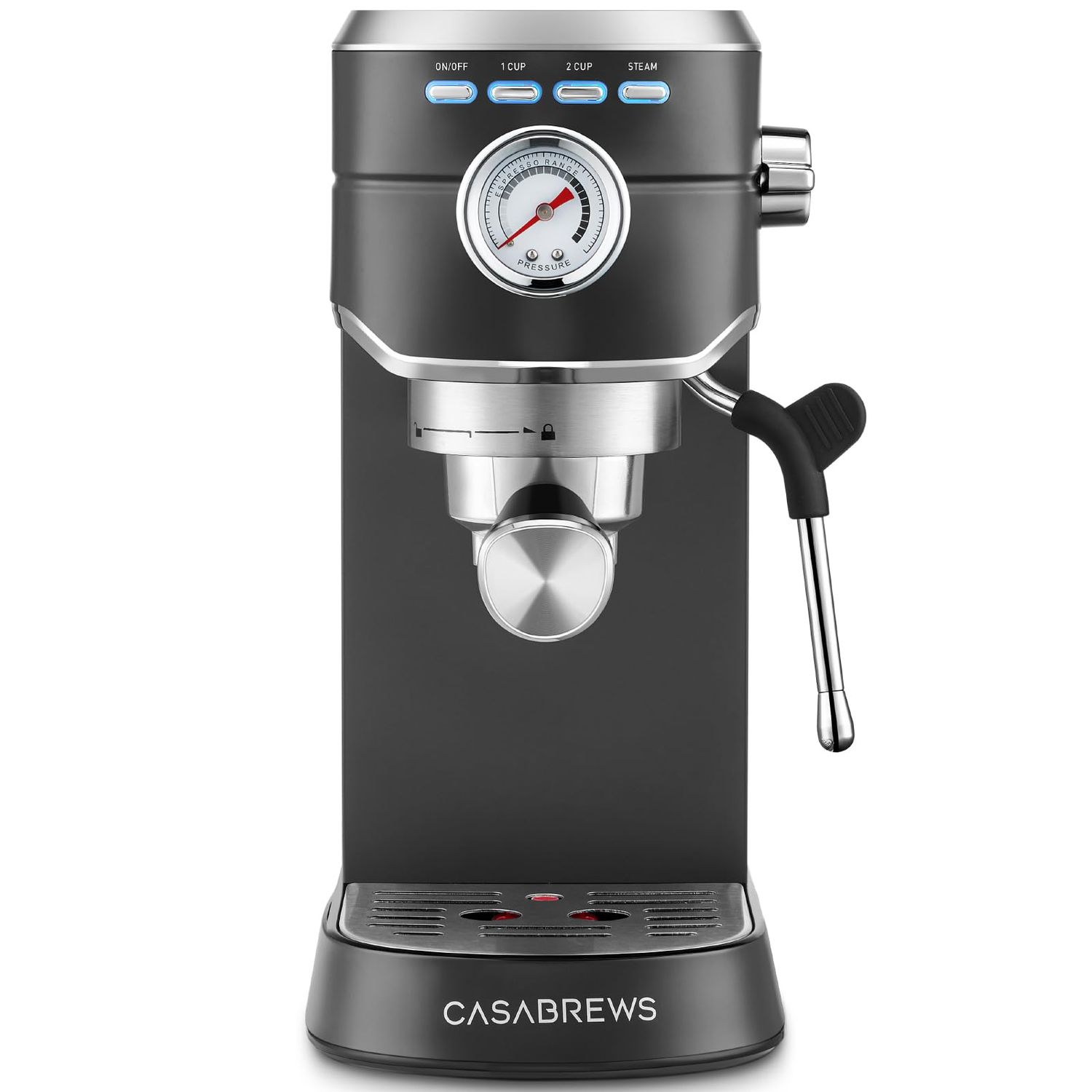CASABREWS CM5418 Espresso Machine 20 Bar, Stainless Steel Espresso Maker with Milk Frother, Compact…
