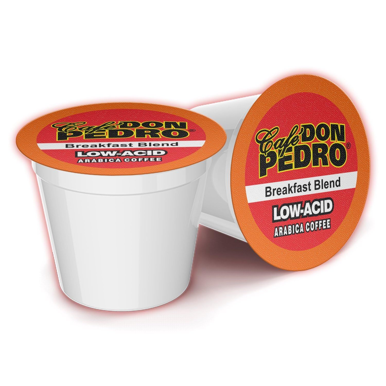 Cafe Don Pedro Breakfast Blend Low Acid Coffee Pods for Keurig K-cup -72 K Cups - Medium Roast, Nat…