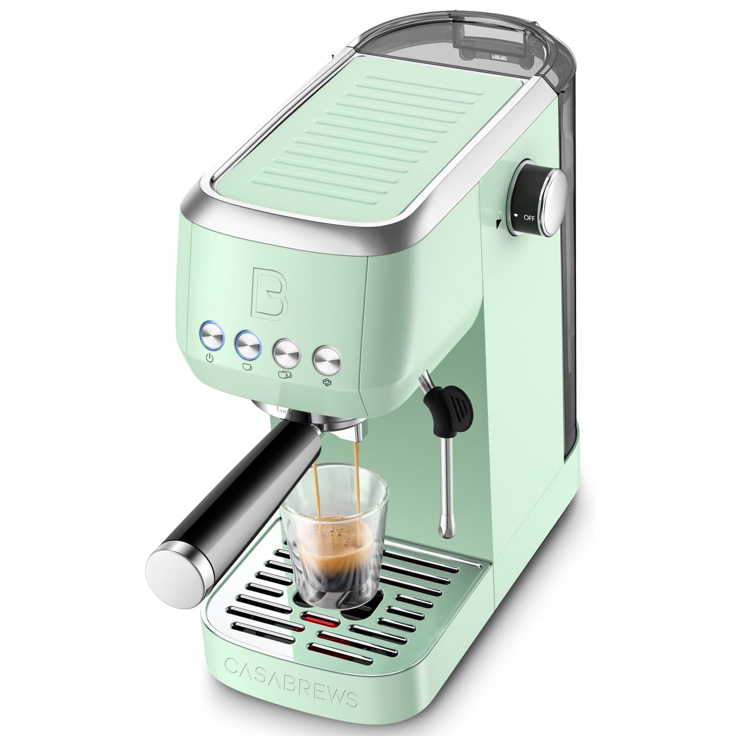 CASABREWS 3700 Essential 20 Bar Espresso Machine, Compact Coffee Maker with Steam Frother, Cappucci…