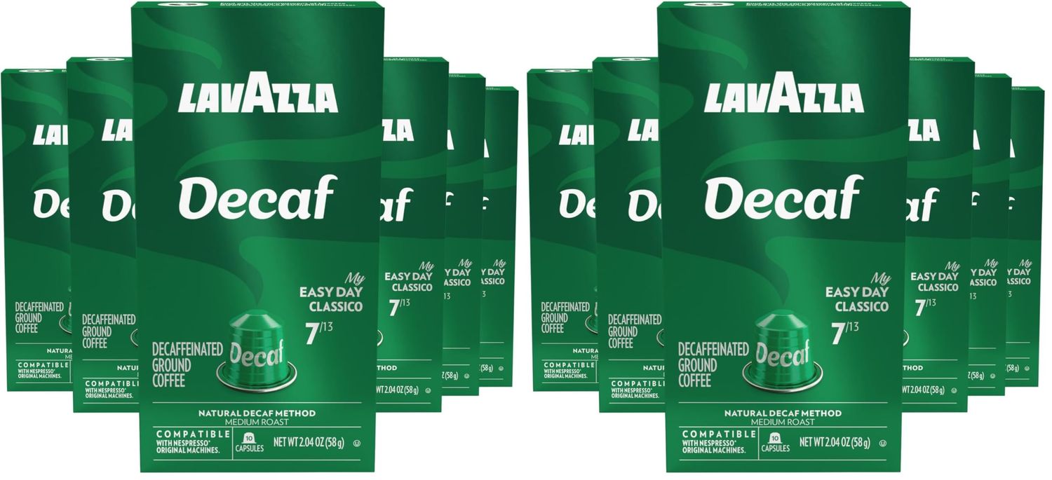 Lavazza Espresso Maestro Decaf (DEK) Aluminum Capsules Compatible with Nespresso* Original Machines…