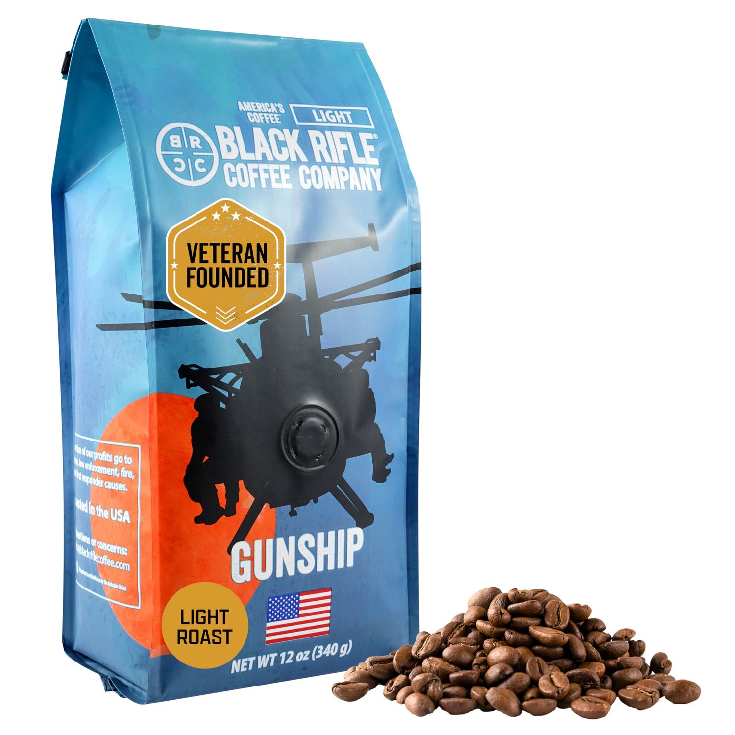 Black Rifle Coffee 12oz Bag (Gunship Whole Bean)