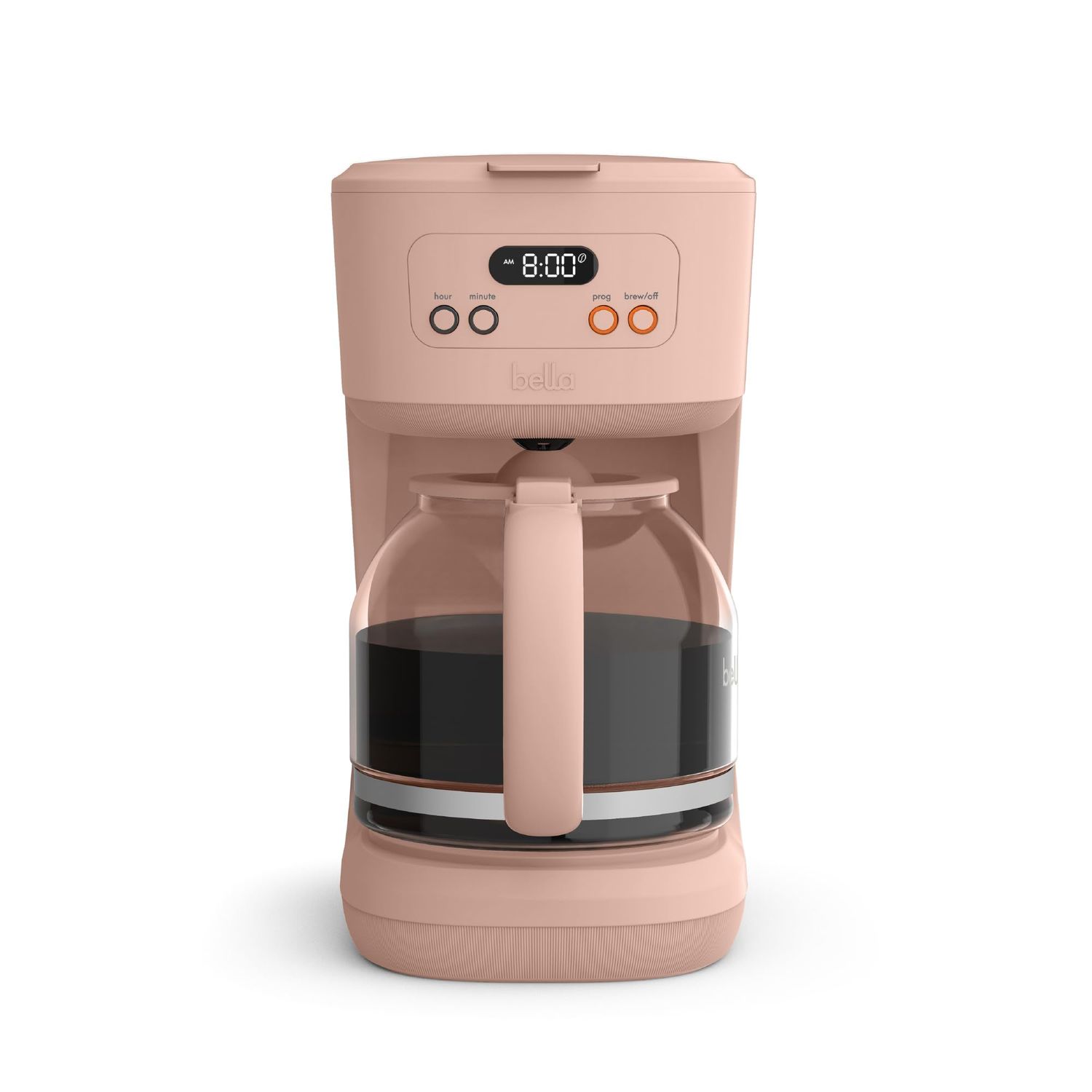 bella 12 Cup Programmable Coffee Maker, Reusable Dishwasher Safe Accessories, Easy LCD display, Aut…