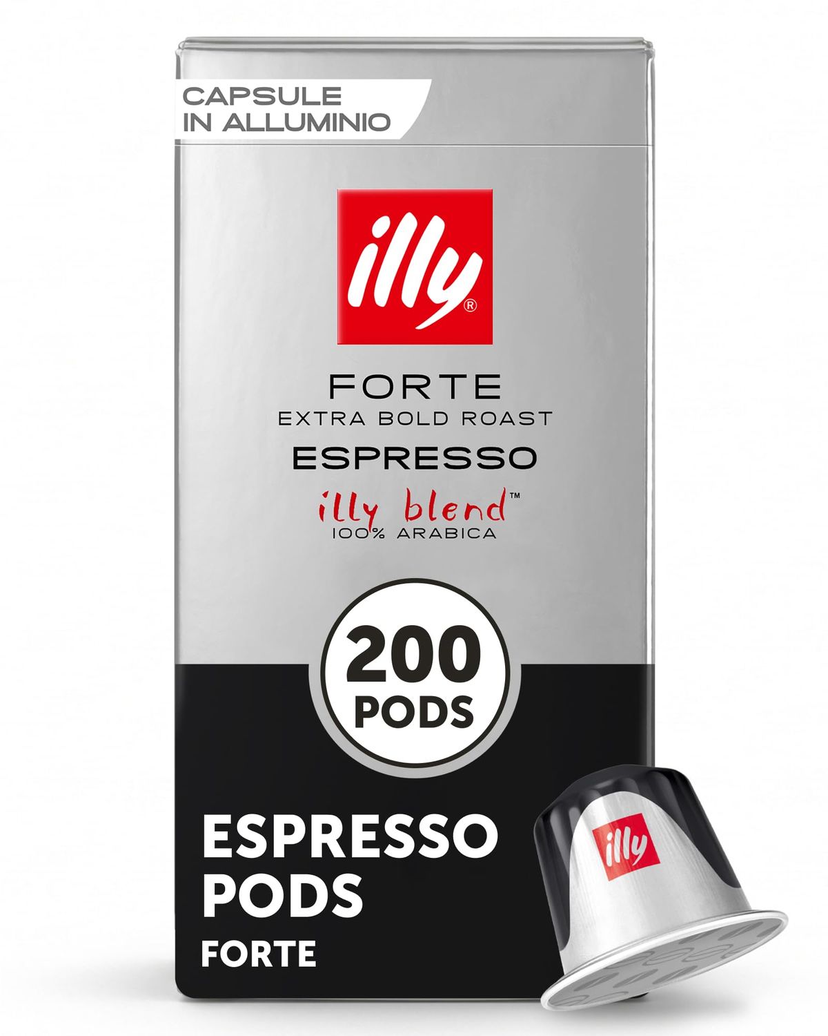 illy Espresso Compatible Capsules, Coffee Pods for Nespresso Original Line Machine, Forte Dark Roas…