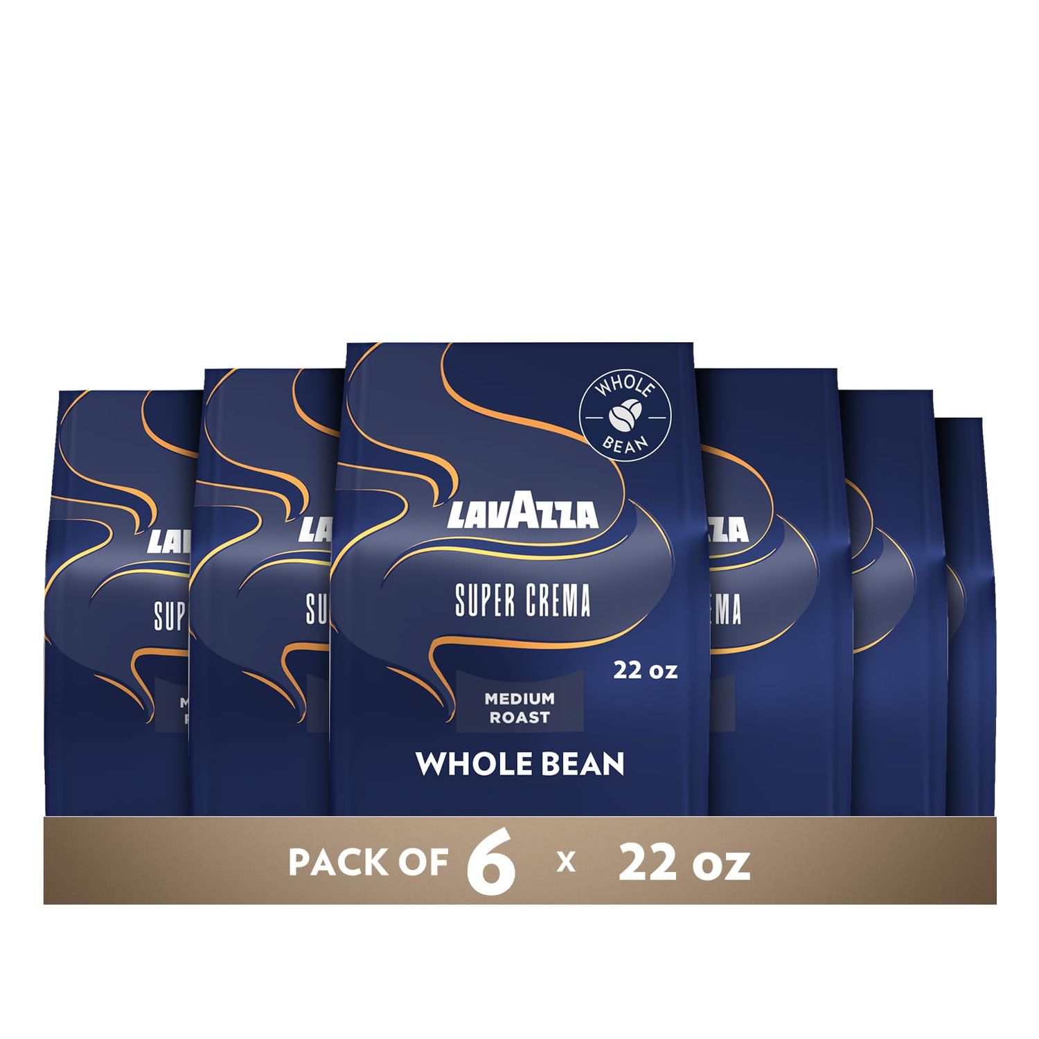 Lavazza Espresso Whole Bean Coffee, Medium Roast, 100% Arabica, 2.2 lb Bag (Pack of 1)