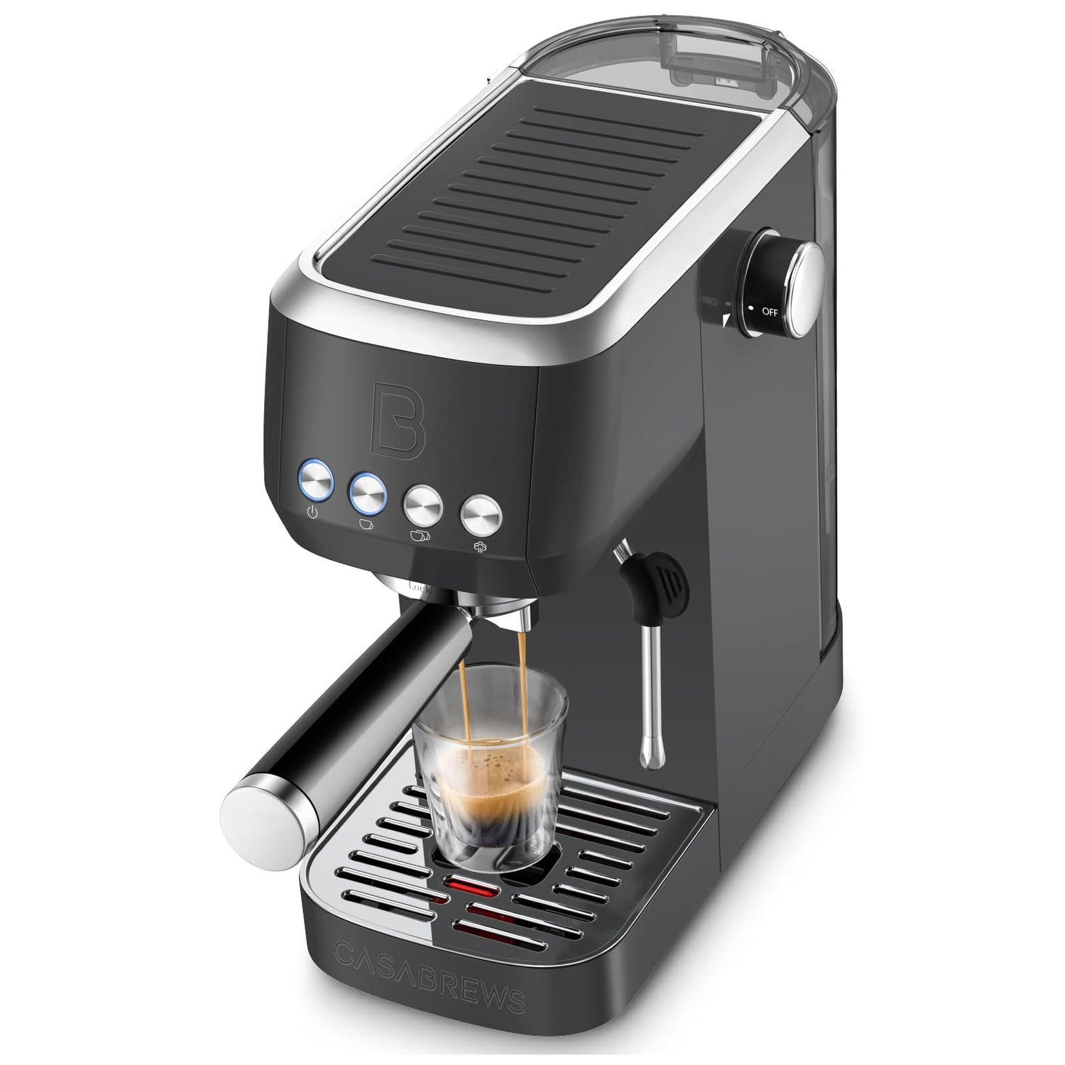 CASABREWS 3700 Essential Espresso Machine 20 Bar, Professional Espresso Coffee Machine with Steam M…