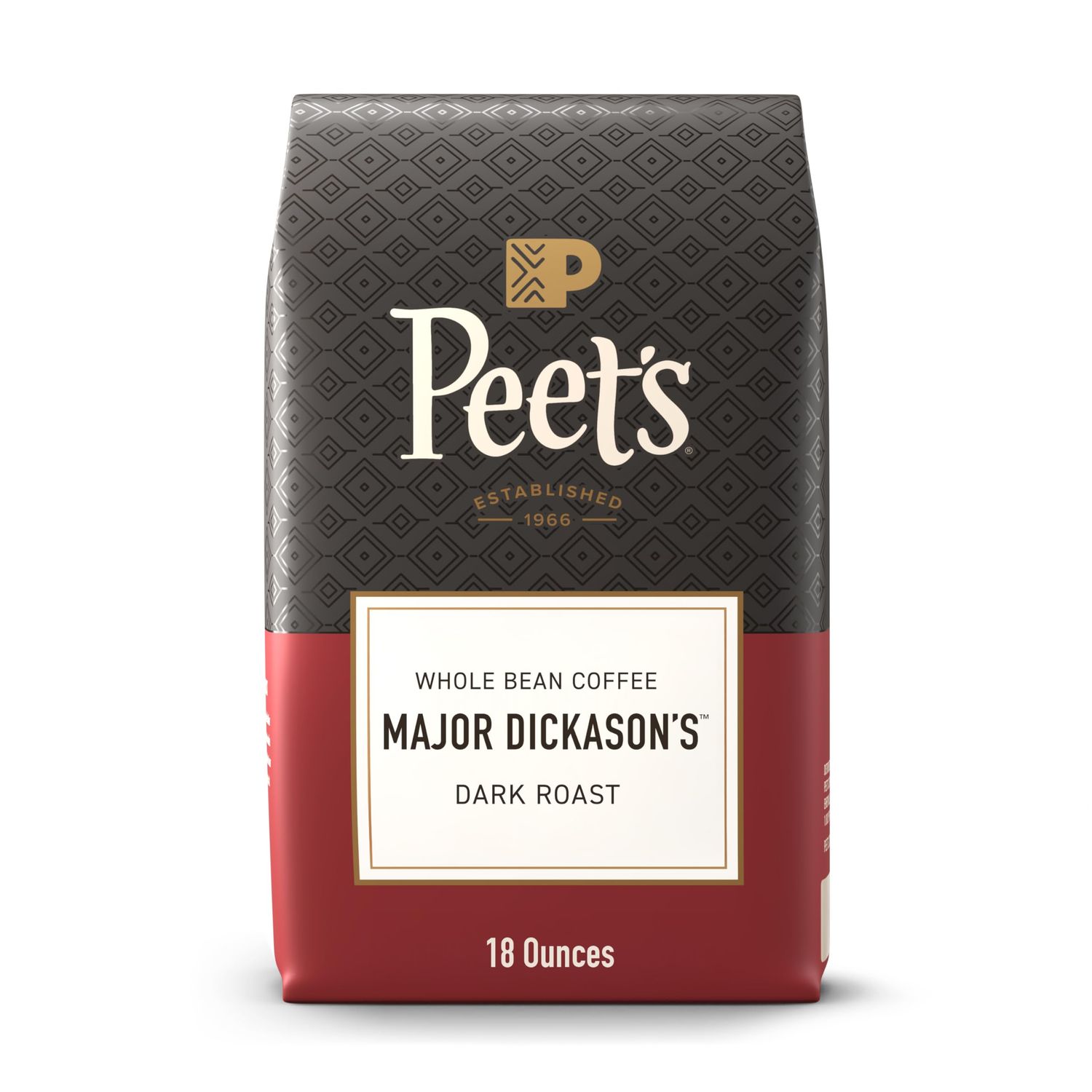Peet's Coffee, Dark Roast Whole Bean Coffee, 100% Arabica Coffee - Major Dickason's Blend 18 Ounce …