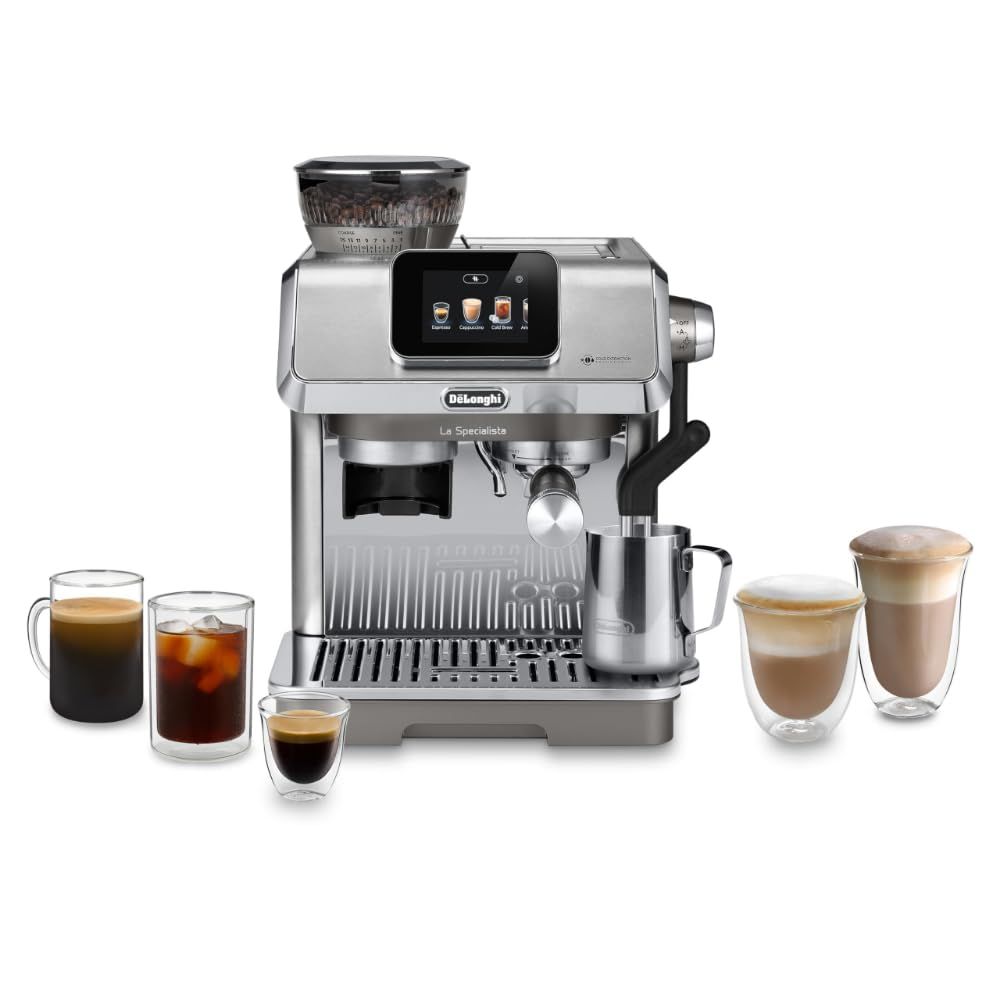 De'Longhi La Specialista Touch Espresso Machine with Grinder &amp; Milk Frother – Cold Brew &amp; Iced Coff…