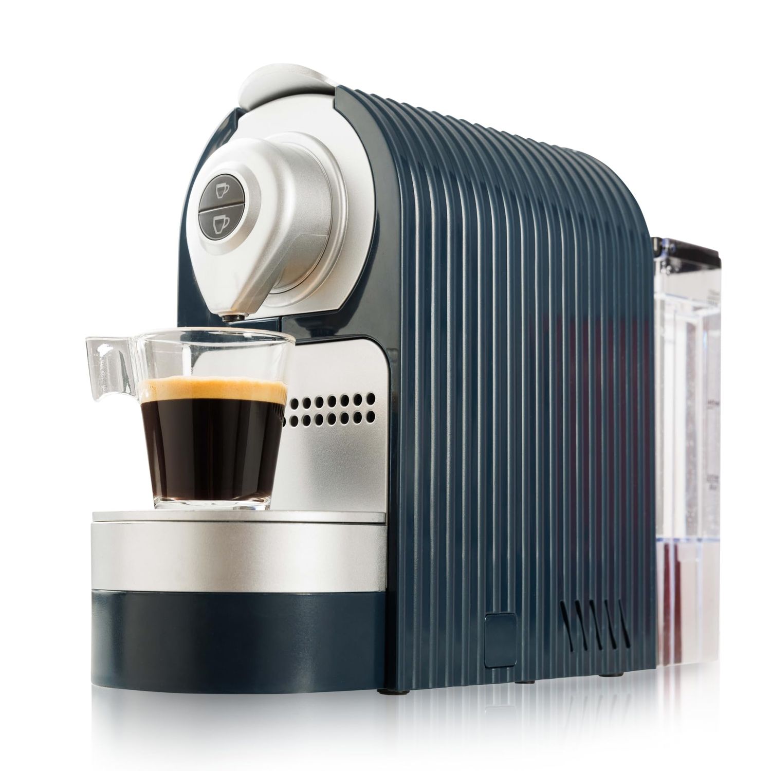 Mixpresso Blue Espresso Machine for Nespresso Compatible Capsule, Single Serve Coffee Maker Program…