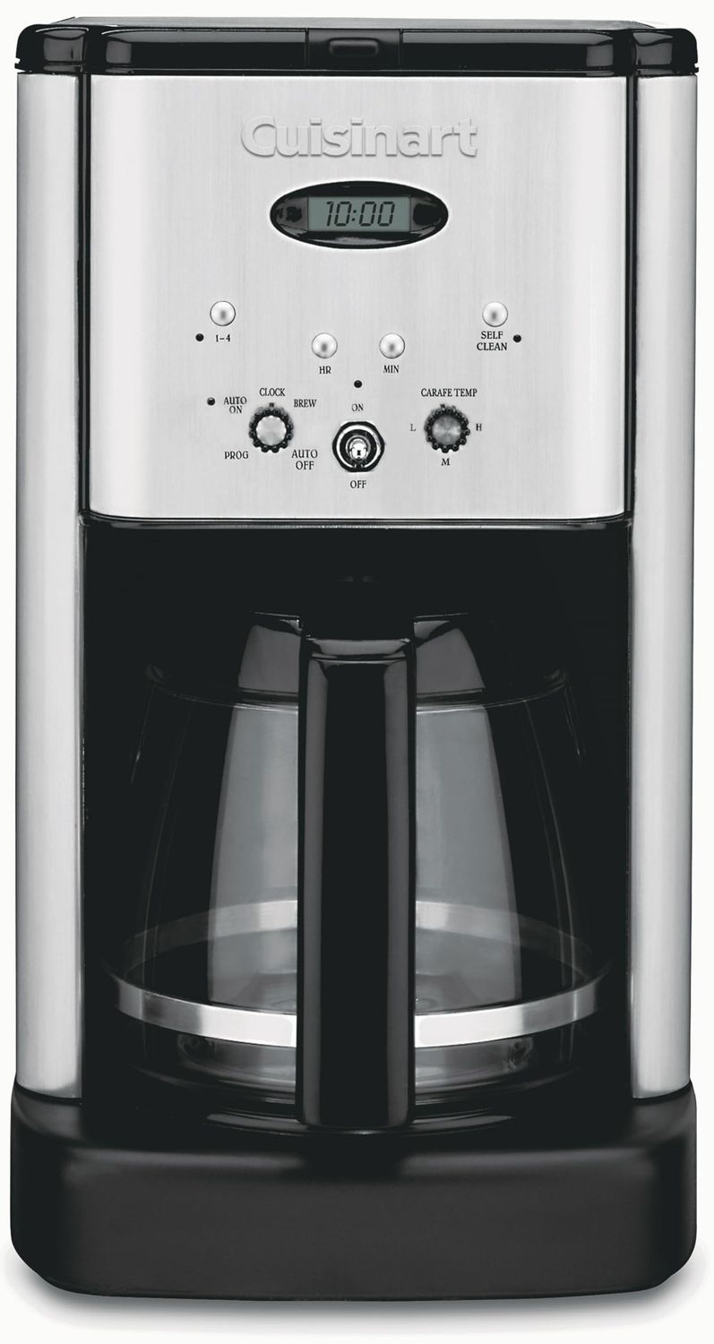 Cuisinart DCC-1200P1 Brew Central 12-Cup Programmable Coffeemaker Coffee Maker, Carafe, Brushed Chr…