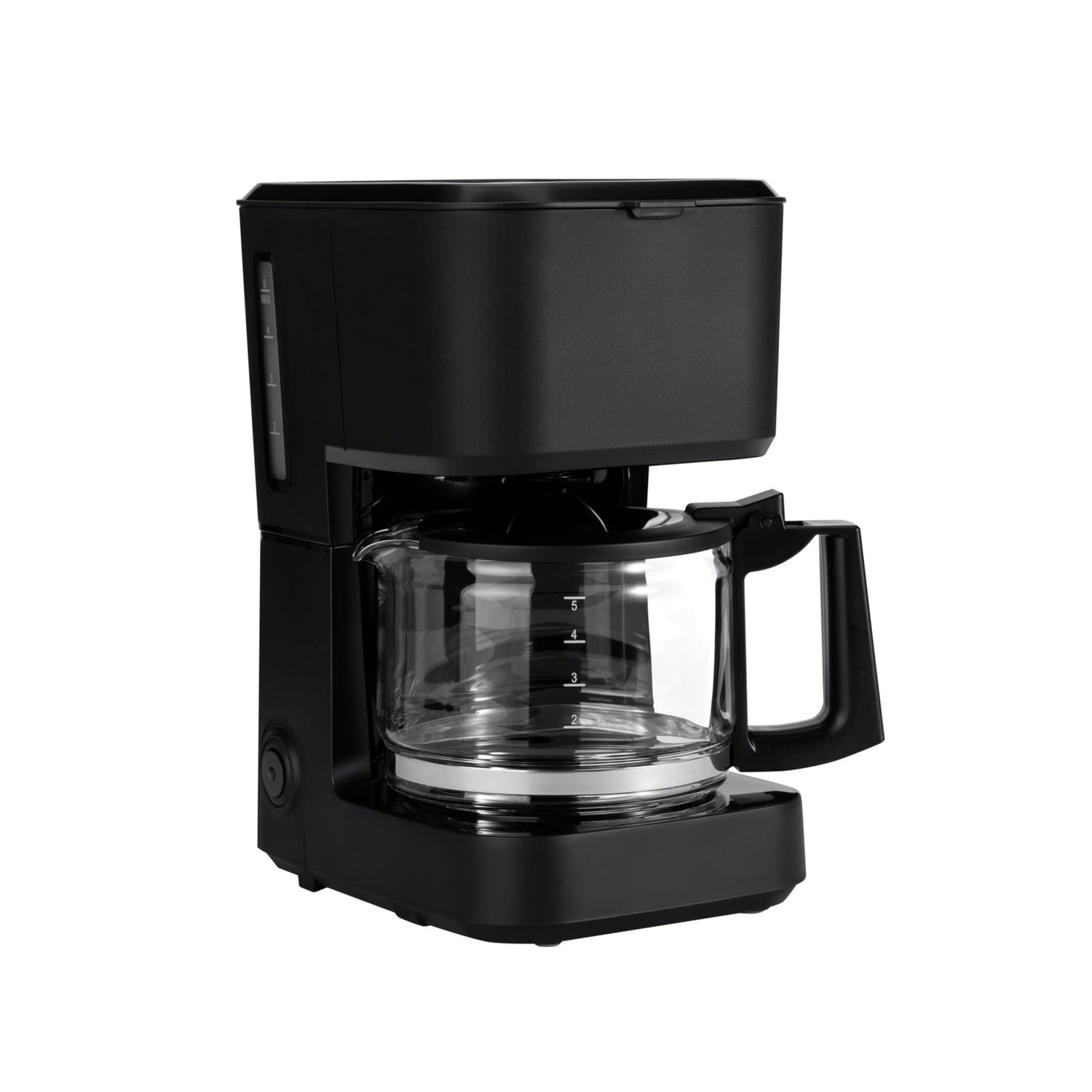 Basics 5 Cup Drip Coffee Maker with Glass Coffee Pot (0.8 Qt), Auto Shut-off, Auto Pause, Removable…