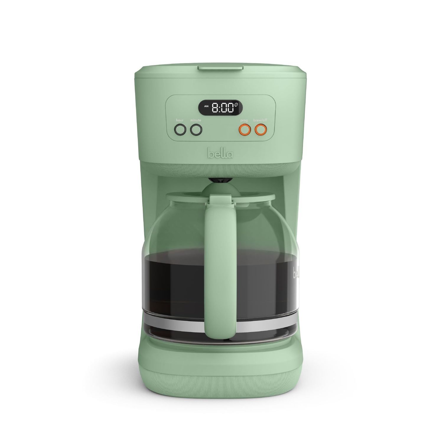 bella 12 Cup Programmable Coffee Maker, Reusable Dishwasher Safe Accessories, Easy LCD display, Aut…