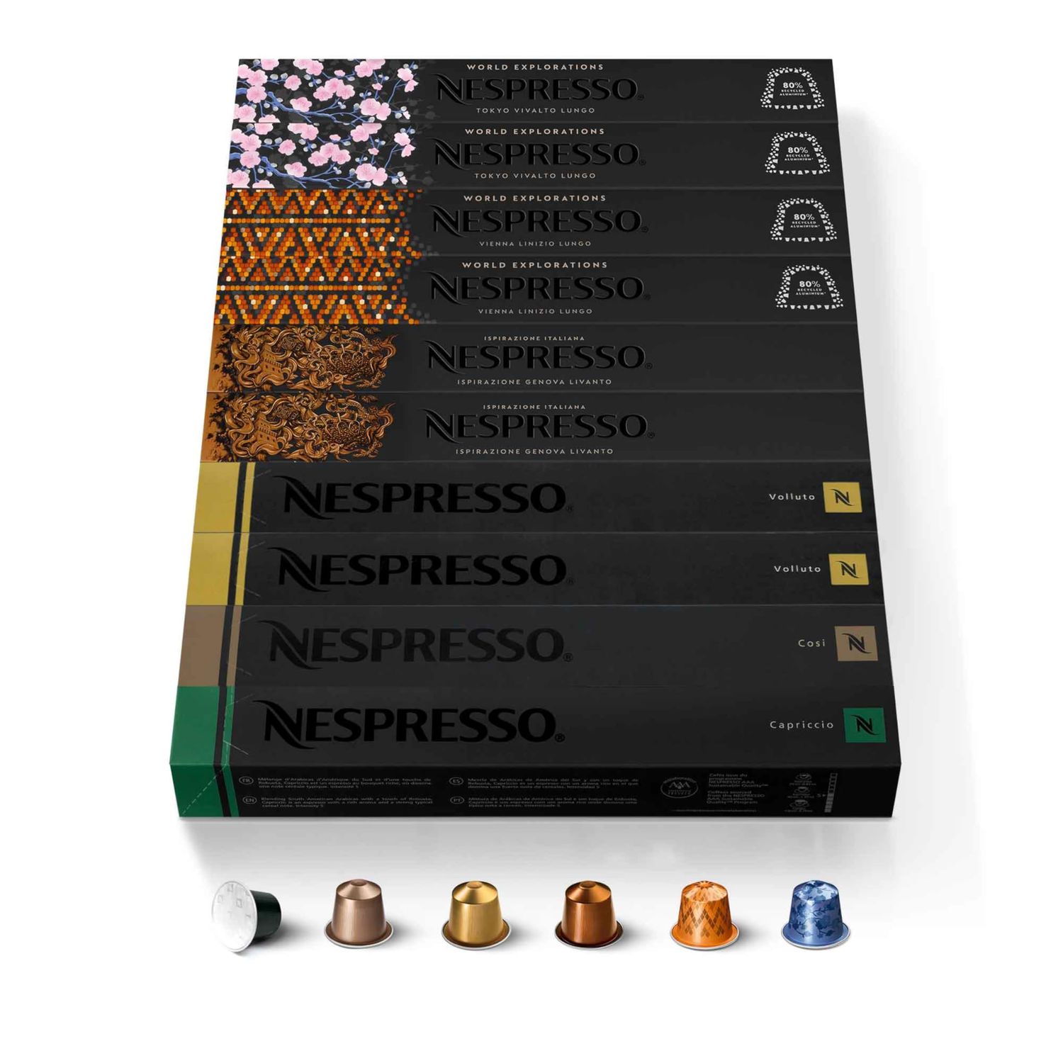 Nespresso Capsules Original Line, Ispirazione Espresso Variety Pack, Medium Roast Espresso Coffee, …