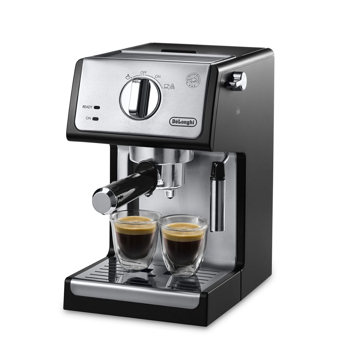 De'Longhi 15-Bar Pump Espresso Machine with Milk Frother &amp; Temperature Control - Compact Home Baris…
