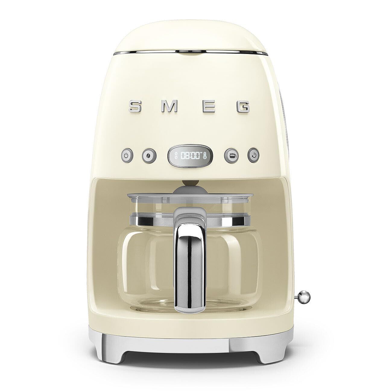 Smeg 50's Retro Style Aesthetic Drip Coffee Machine with 10 Cup Glass Carafe, Auto Start Feature, K…