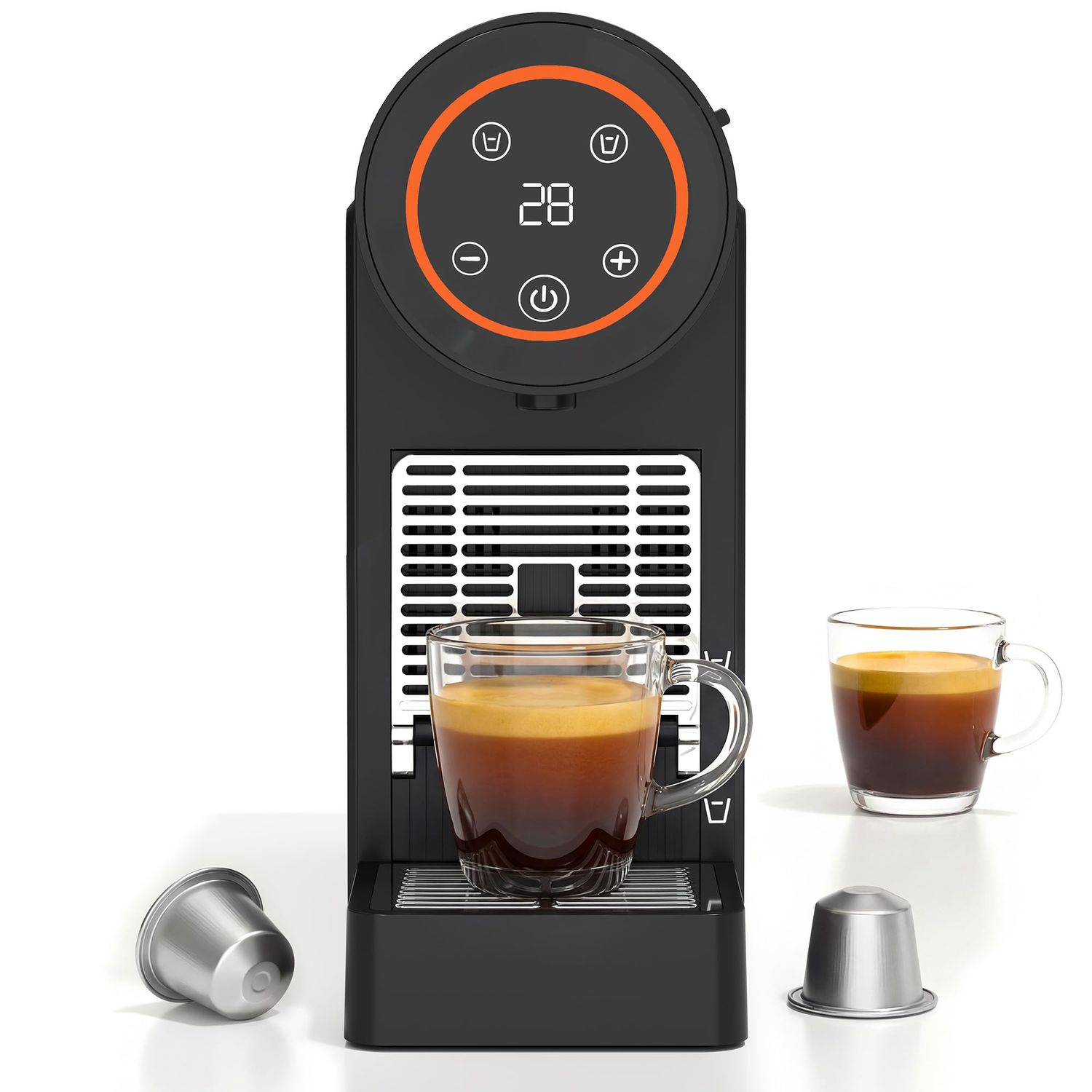 Espresso Machine Compatible with Ne Original Capsules, 19Bar Single Serve Coffee Maker with 1200W Q…