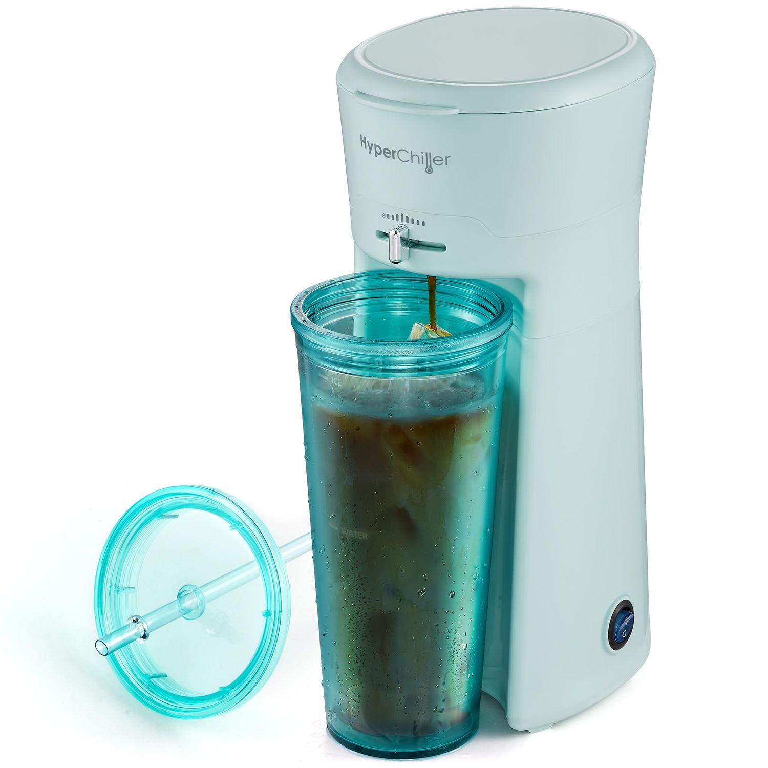 HyperChiller EHC824 Iced &amp; Hot Coffee Maker, Adjustable Flow/Strength Lever, Includes 20 Oz. Tumble…
