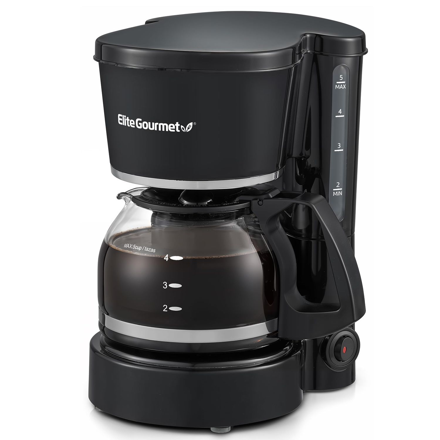 Elite Gourmet EHC-5055 Automatic 5-Cup Brew &amp; Drip Coffee Maker with Pause N Serve Reusable Filter,…