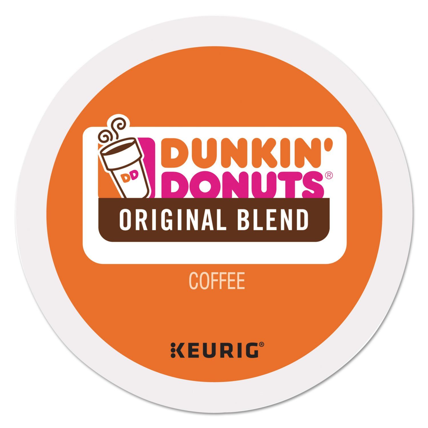 Dunkin' Donuts 2091512 Original Blend Coffee K-Cup Pods Medium Roast 44/Box (006933)