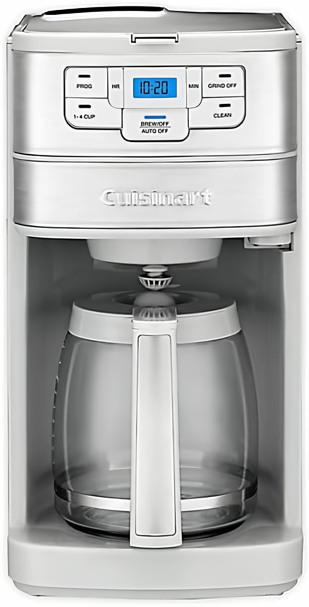 Cuisinart Automatic Grind &amp; Brew 12-Cup Coffee Maker with Blade Grinder, Programmable Coffee Machin…
