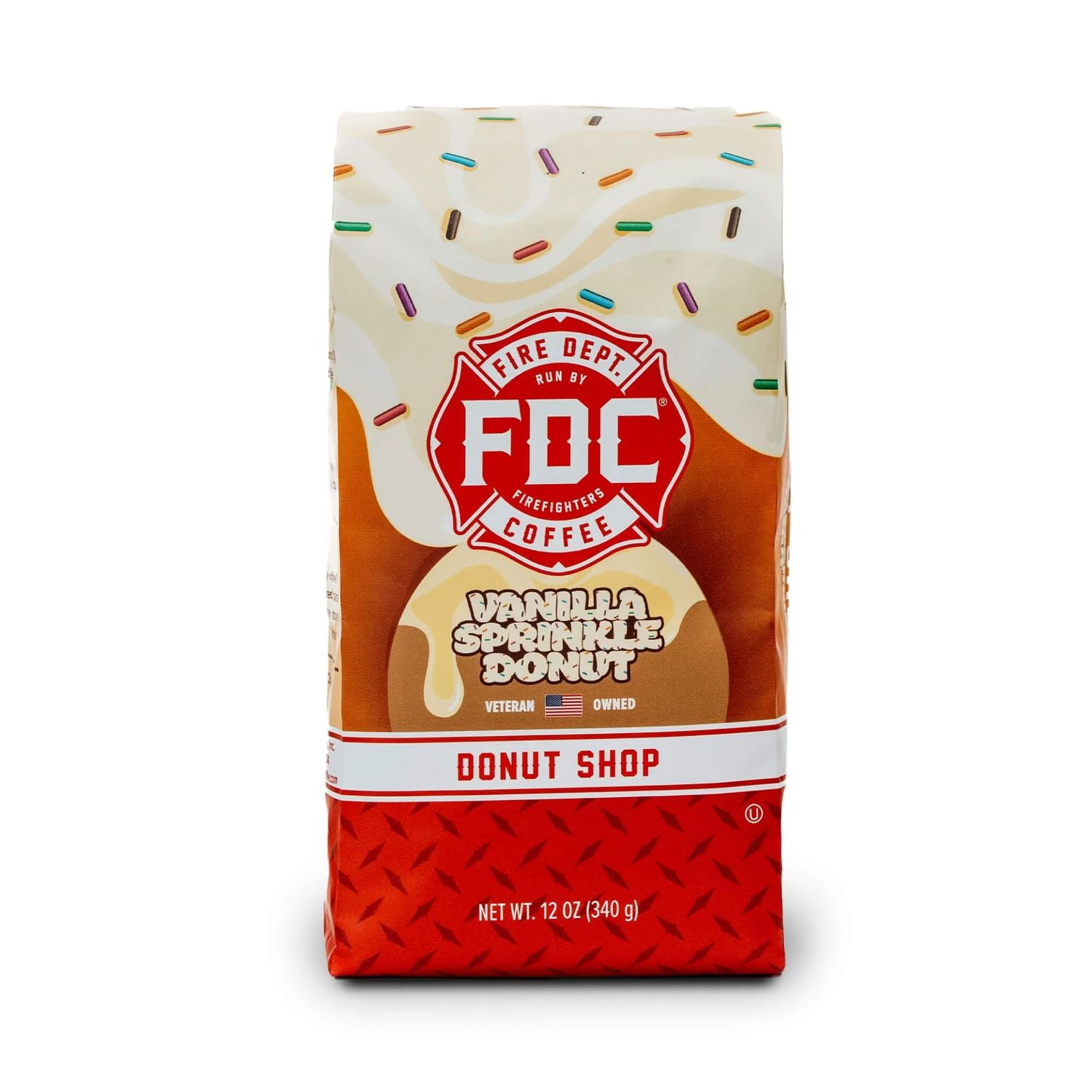 Fire Department Coffee - Gives Back to Firefighters - Vanilla Sprinkle Donut Coffee Beans - Medium …