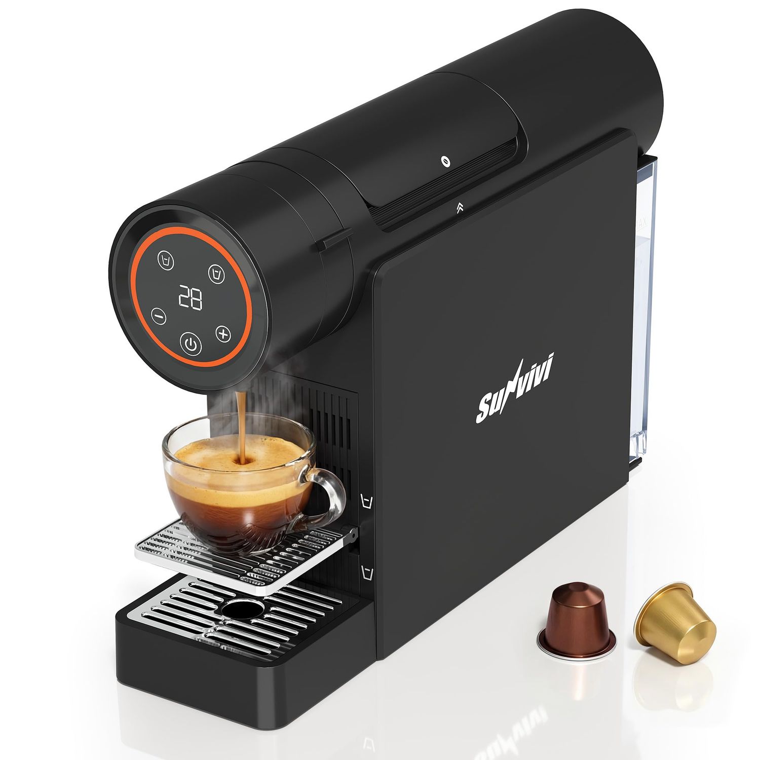 SUNVIVI Espresso Pod Machine for Home, Capsule Coffee Maker for NS Original Pods, 20 Bar Single Ser…