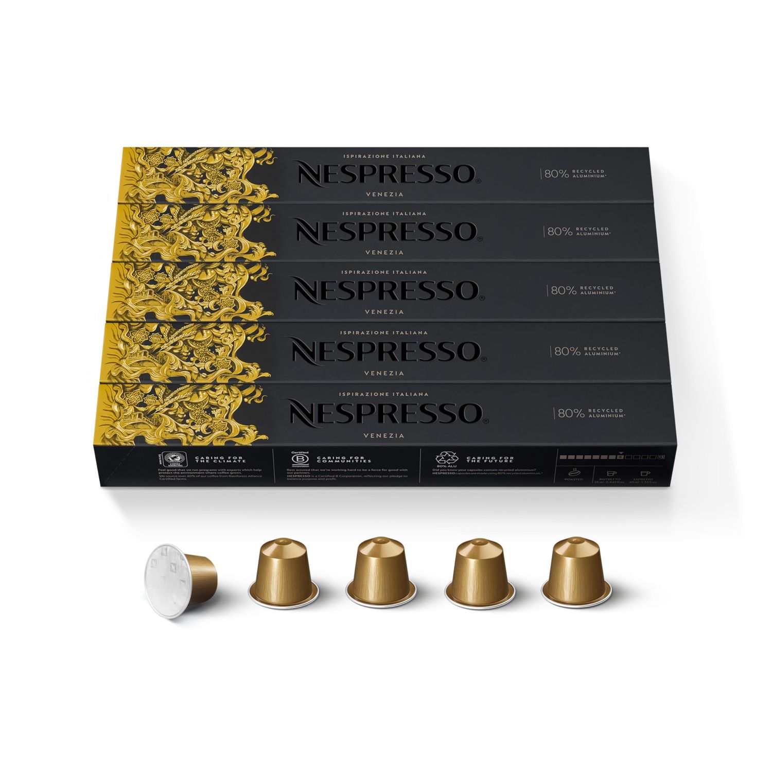 Nespresso Capsules Original Line, Ispirazione Venezia, Medium Roast Coffee Pods, 50-Count Espresso …
