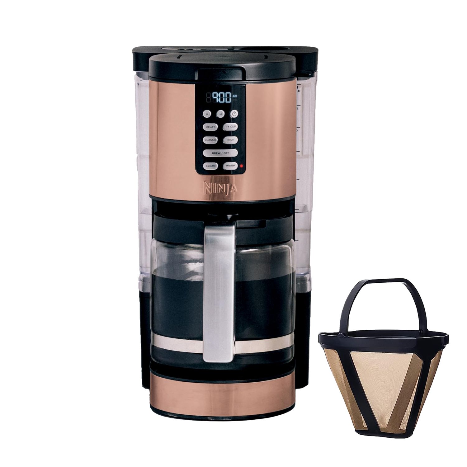 Ninja Programmable XL 14-Cup Coffee Maker PRO with Permanent Filter, 2 Brew Styles Classic &amp; Rich, …
