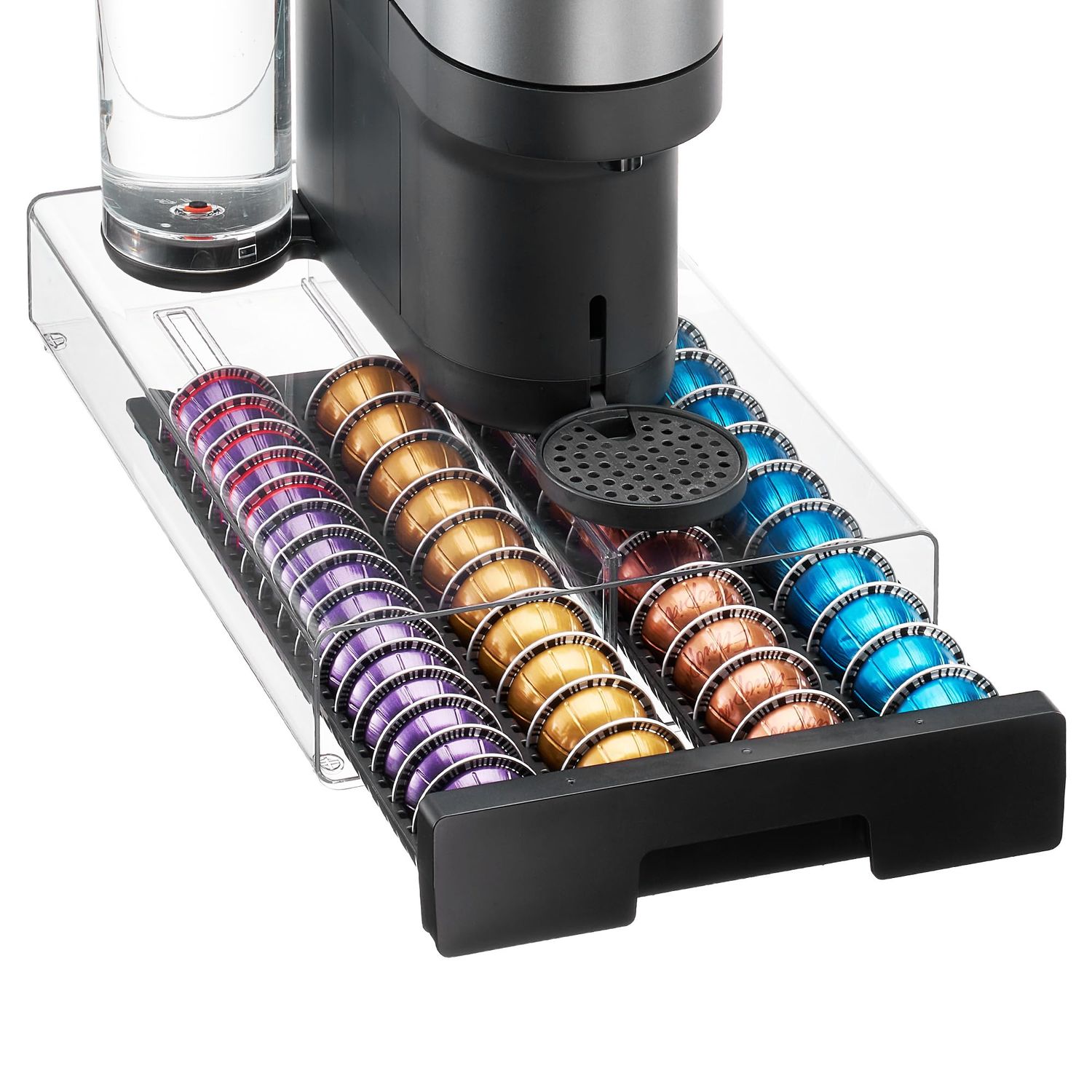 Vtopmart Coffee Pod Drawer Organizer for Nespresso Vertuo Pods, Holds 40 Large or 60 Small Capsules…