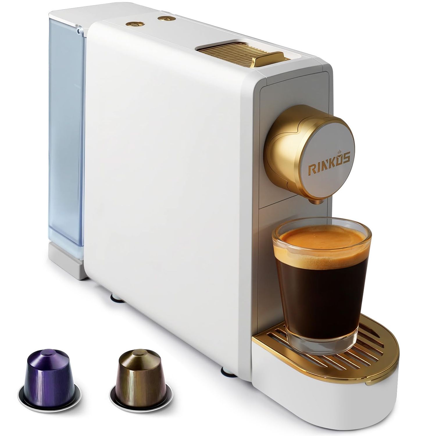 Espresso Machine for Nespresso Compatible Capsule, Single Serve Coffee Maker Programmable for Espre…