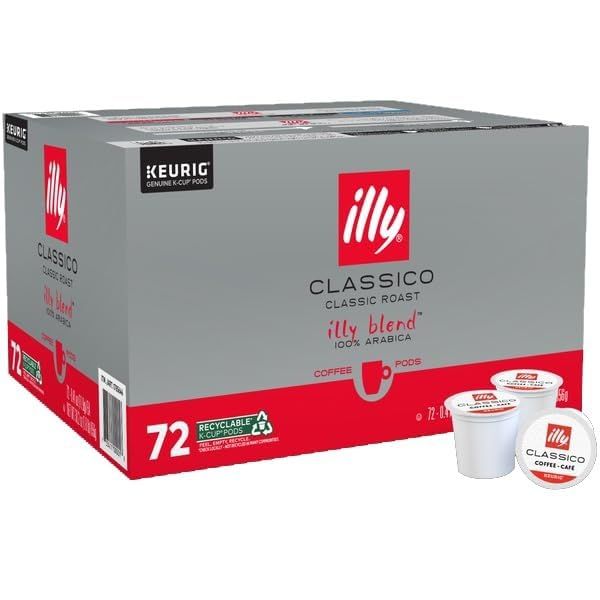 Illy Coffee K Cups - Pods For Keurig Machines – Classico Roast - Caramel, Orange Blossom &amp; Jasmine …