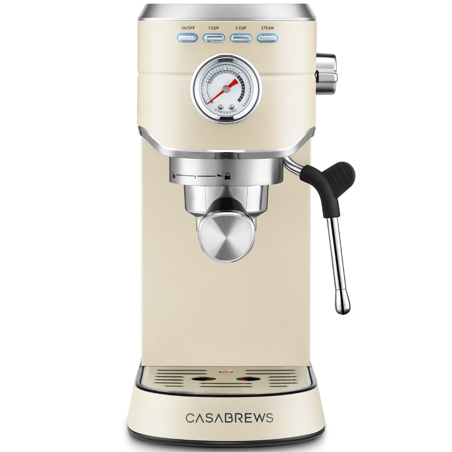 CASABREWS CM5418 Espresso Machine 20 Bar, Small Espresso Maker with Milk Frother Steam Wand, Stainl…