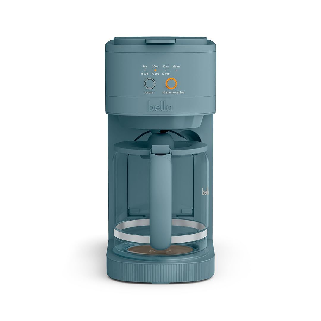 BELLA VersaBrew 2-in1 Coffee Maker, K-Cup compatible, Brew 3 Sizes Carafes &amp; Single Serve Cups, Dis…