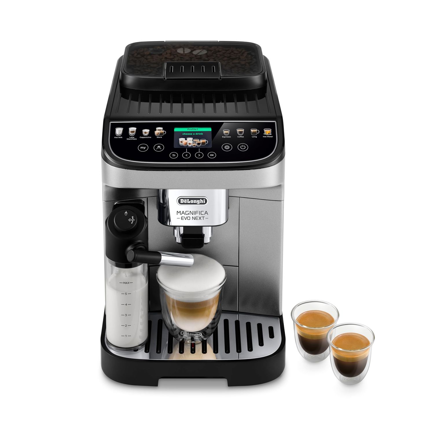 De'Longhi Magnifica Evo Next Fully Automatic Espresso Machine - Programmable Coffee Maker with Grin…