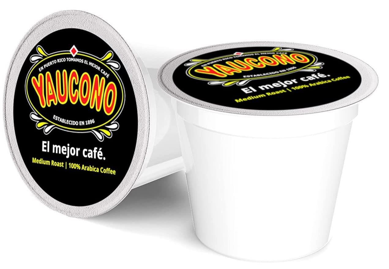 Yaucono Ground Medium Roast Arabica Coffee Single-Serve Pods, 72 Count, Compatible with Keurig K Cu…