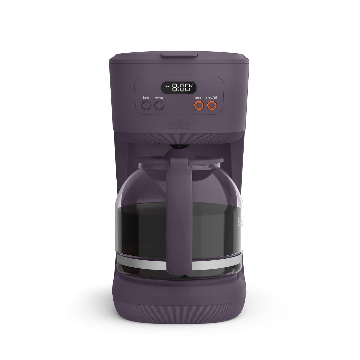 bella 12 Cup Programmable Coffee Maker, Reusable Dishwasher Safe Accessories, Easy LCD display, Aut…