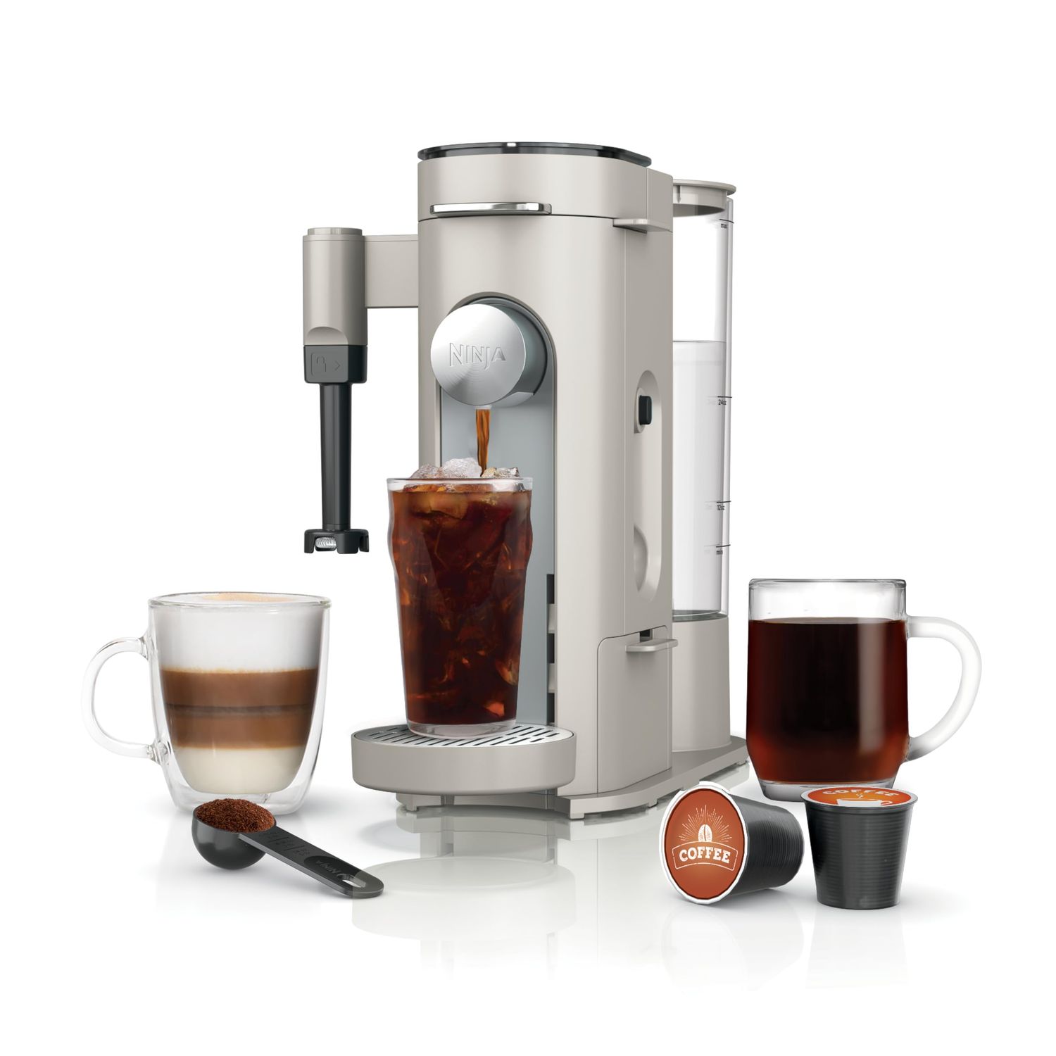 Ninja Pod and Grounds Specialty Single Serve Coffee Maker, K-Cup Pod Compatible, Brews, Compact Des…