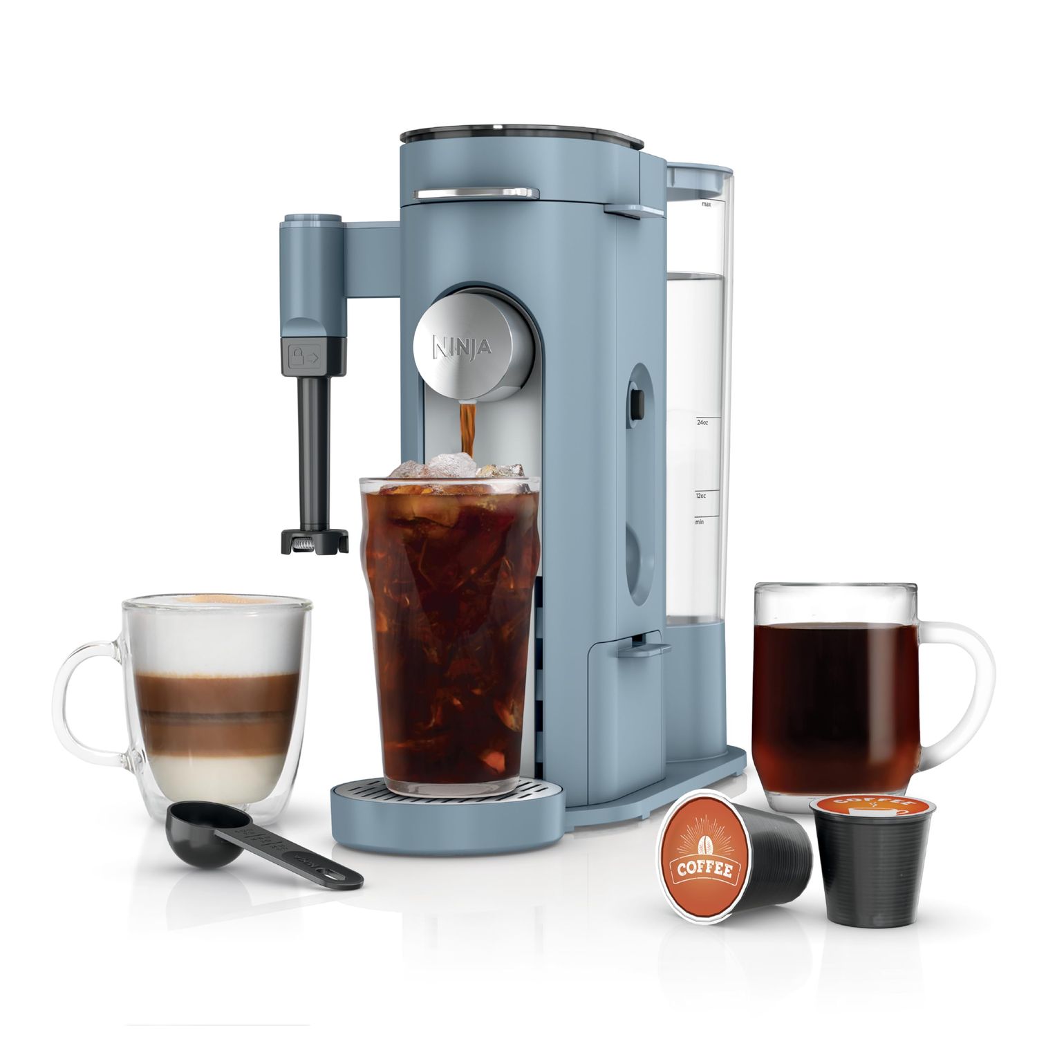 Ninja Pod &amp; Grounds Specialty XL Single-Serve Coffee Maker, K-Cup Pod Compatible, Brews Grounds, Co…