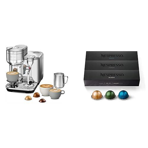 Nespresso Vertuo Creatista Coffee and Espresso Maker by Breville, Brushed Stainless Steel Capsules,…
