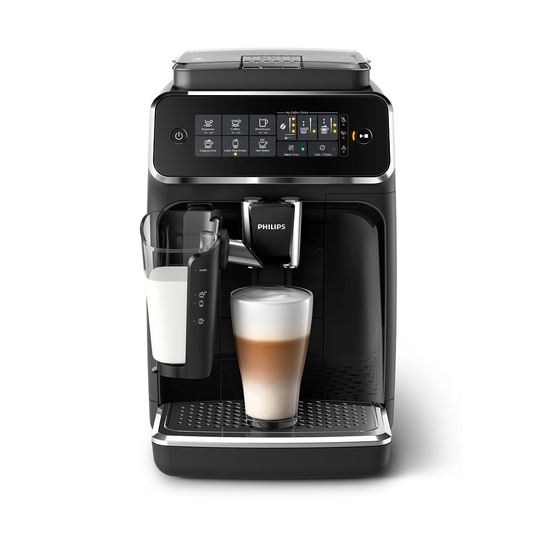 Philips 3200 Series Fully Automatic Espresso Machine, LatteGo Milk Frother, 5 Coffee Varieties, Int…