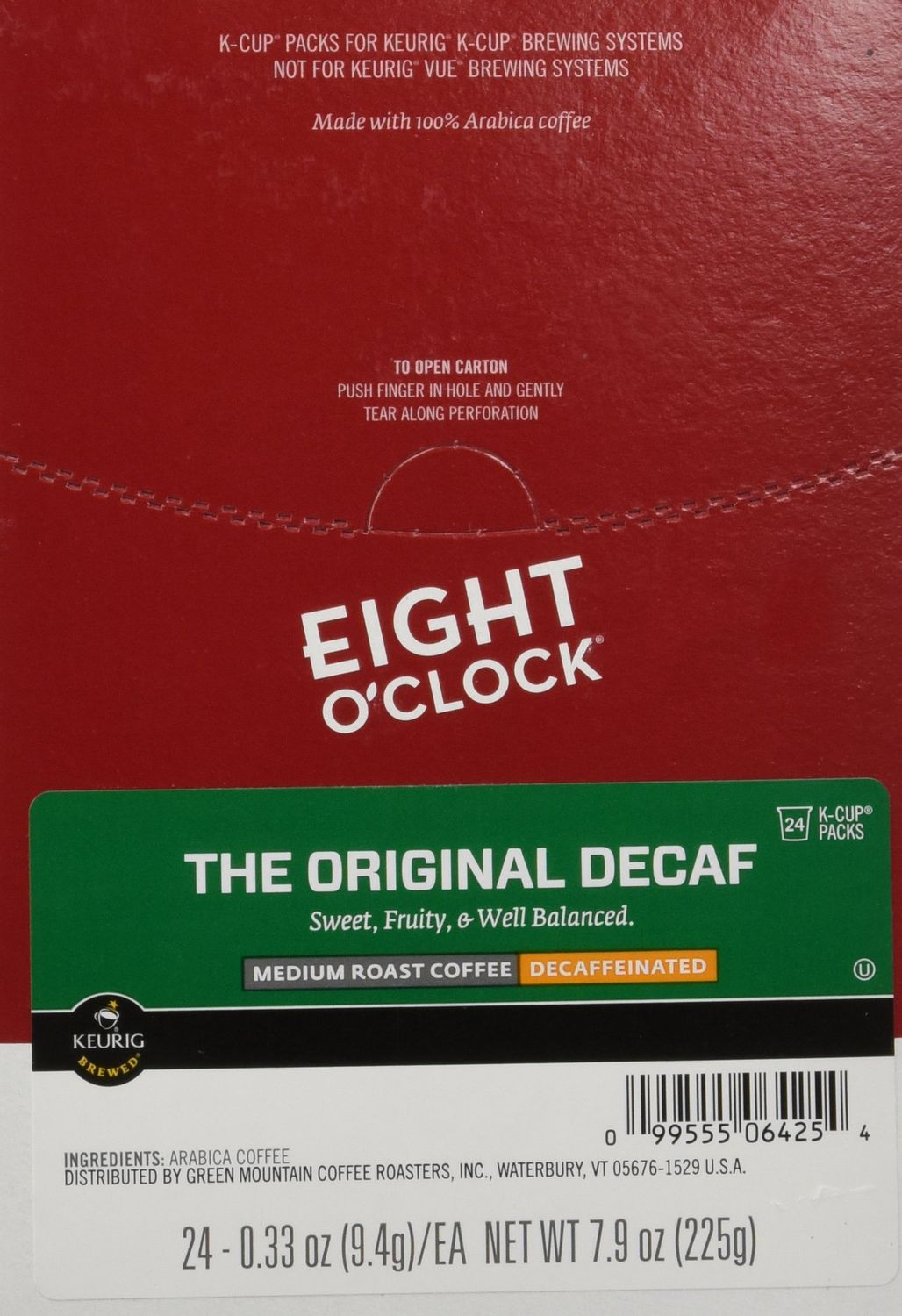 Eight O'Clock Coffee The Original Decaf, Single-Serve Keurig K-Cup Pods, Medium Roast Coffee Pods, …