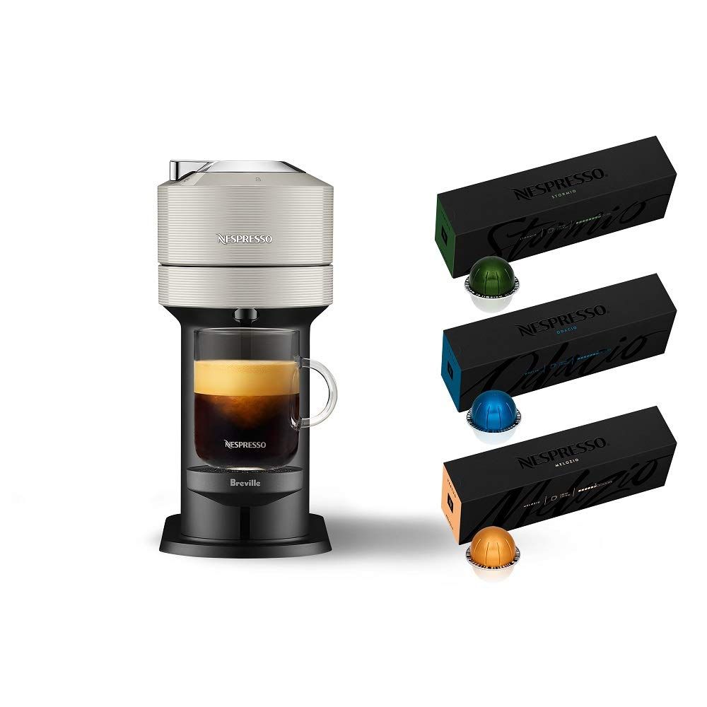 Nespresso Vertuo Next Coffee &amp; Espresso Machine NEW by Breville, Light Grey, Coffee Maker and Espre…