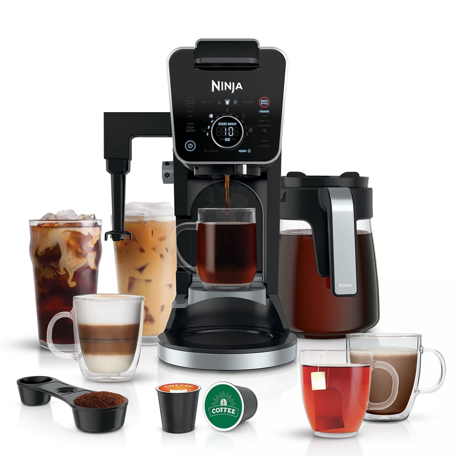 Ninja Specialty Drip Coffee Maker | DualBrew™ Pro Specialty Coffee Machine w/ Frother, Paper Filter…