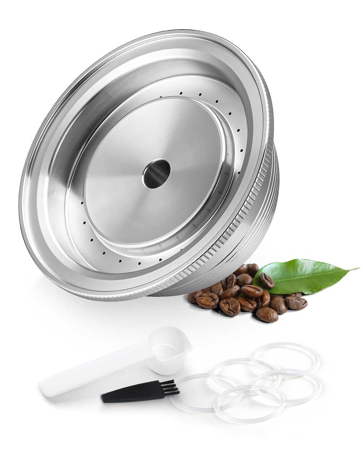 Stainless Steel Reusable Coffee Pod Compatible with Nespresso Vertuo ＆ Vertuoline Machines,230ml (8…