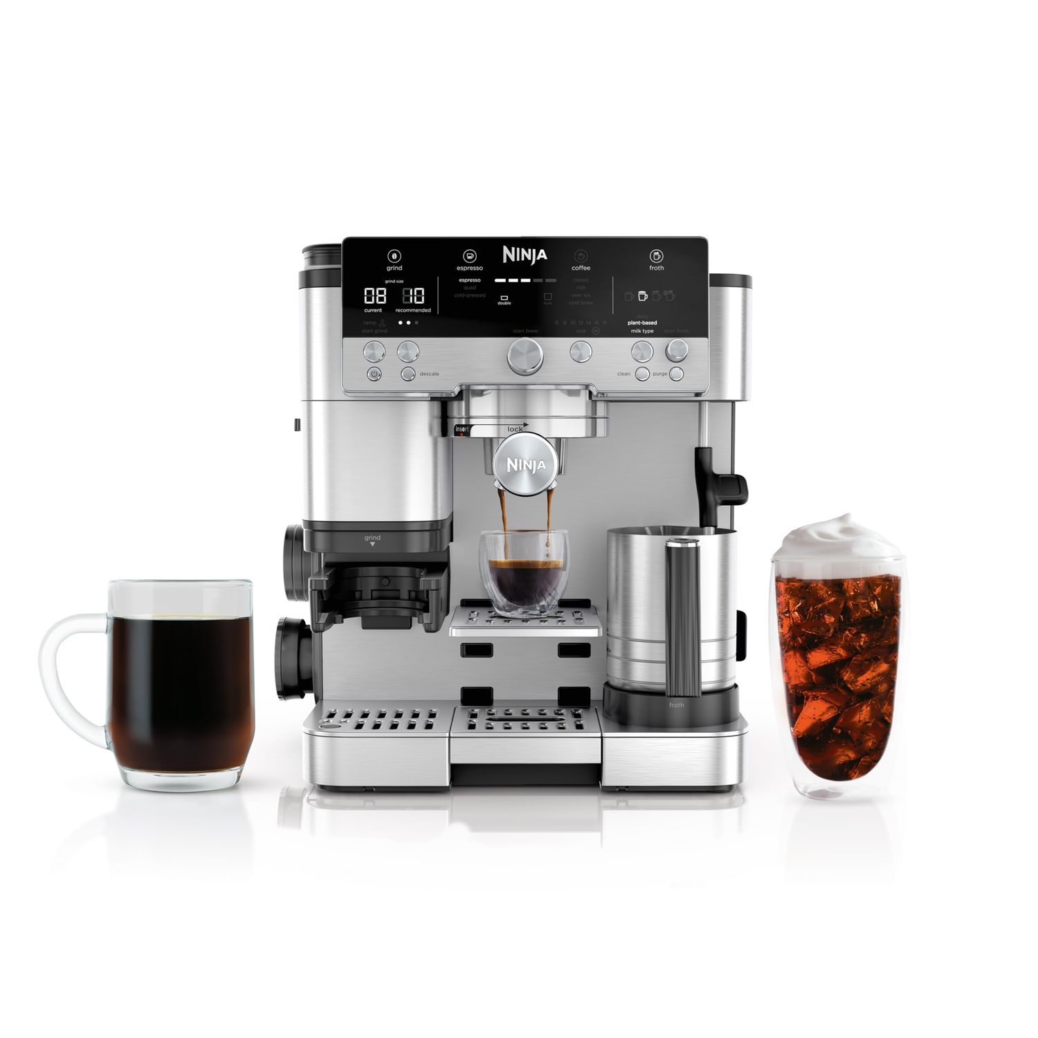 Ninja R-ES601 Luxe Café Premier Series Espresso Machine, Drip Coffee, Cold Brew, Grinder, Tamper, F…